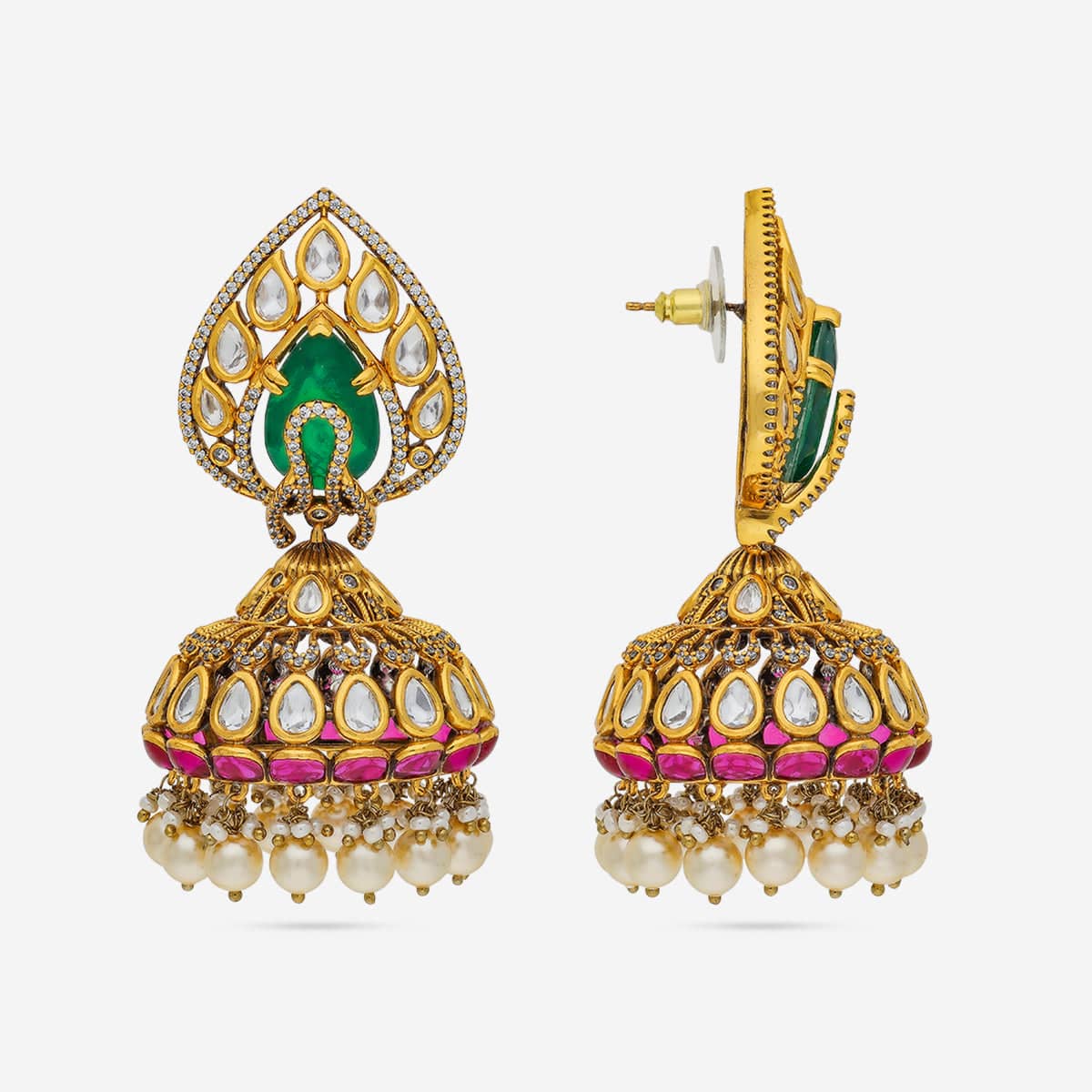 Kundan Earring 191760 - Image 4