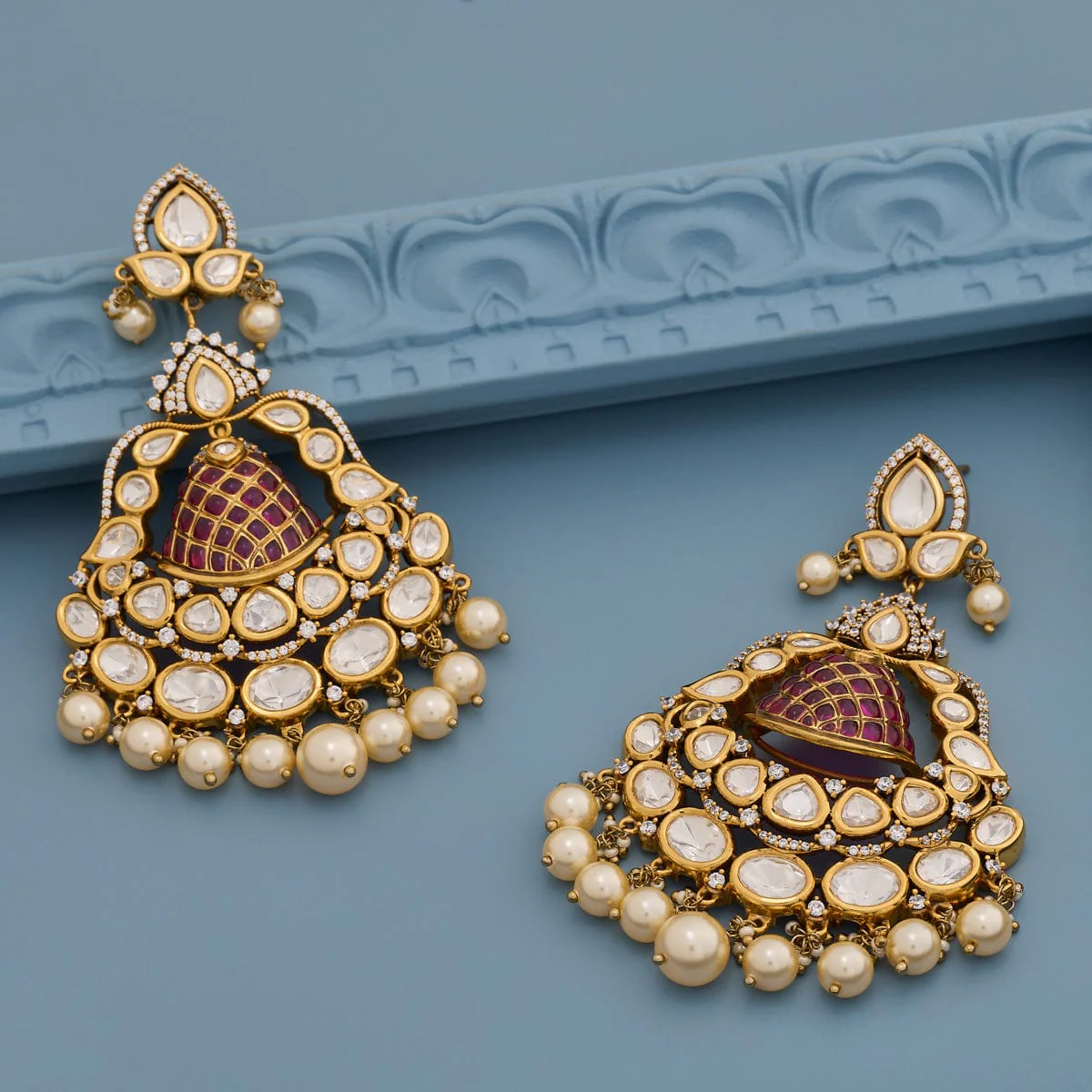 Kundan Earring 193196 - Image 2