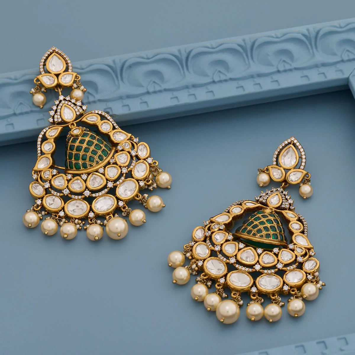 Kundan Earring 193196 - Image 5