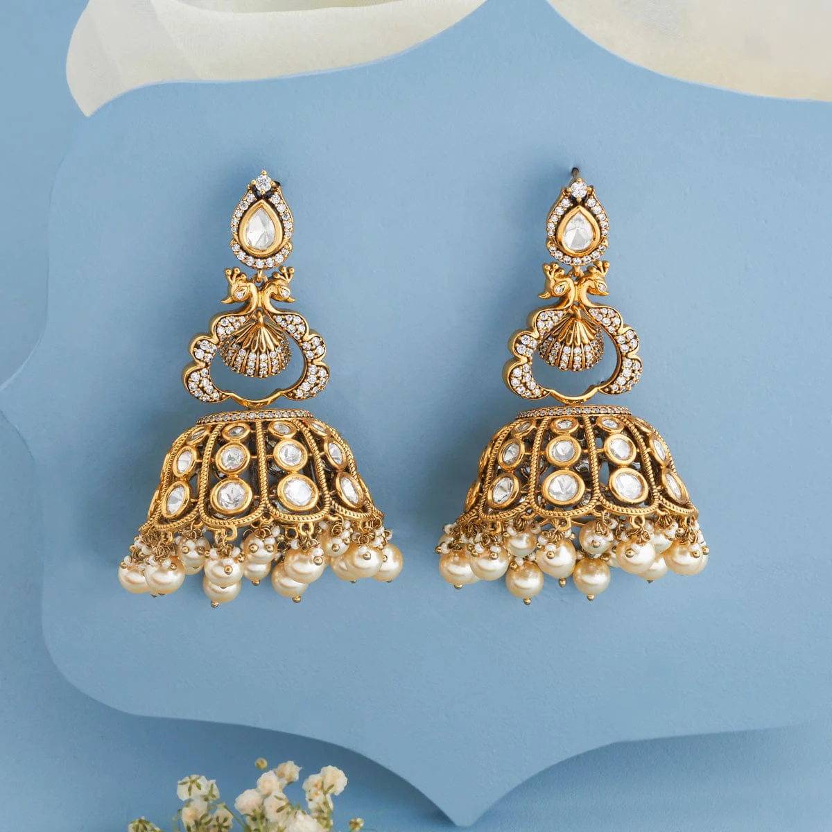 Kundan Earring 193197 - Image 2