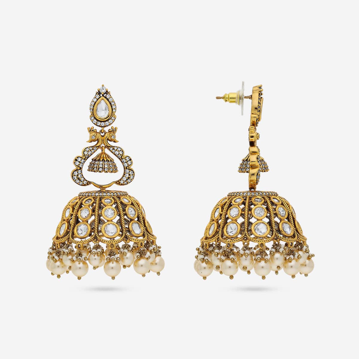 Kundan Earring 193197 - Image 4