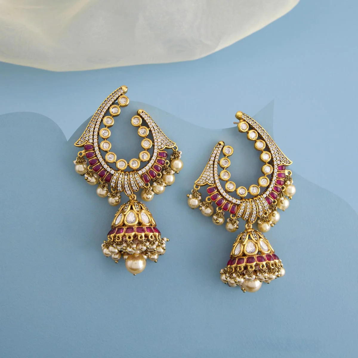 Kundan Earring 193198 - Image 2
