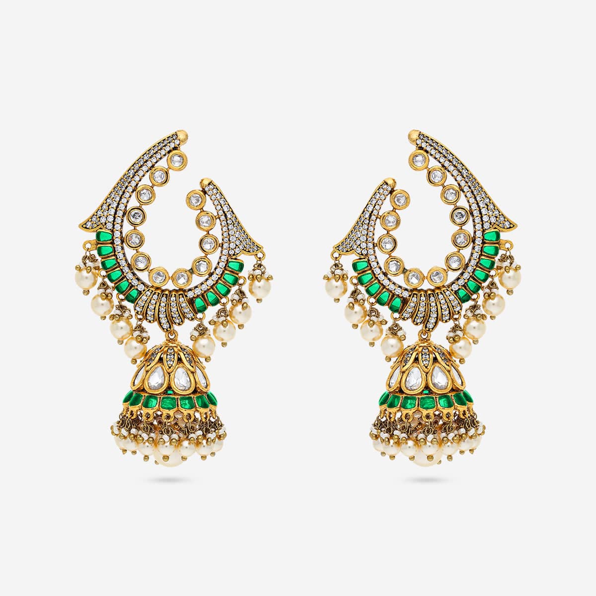 Kundan Earring 193198 - Image 4
