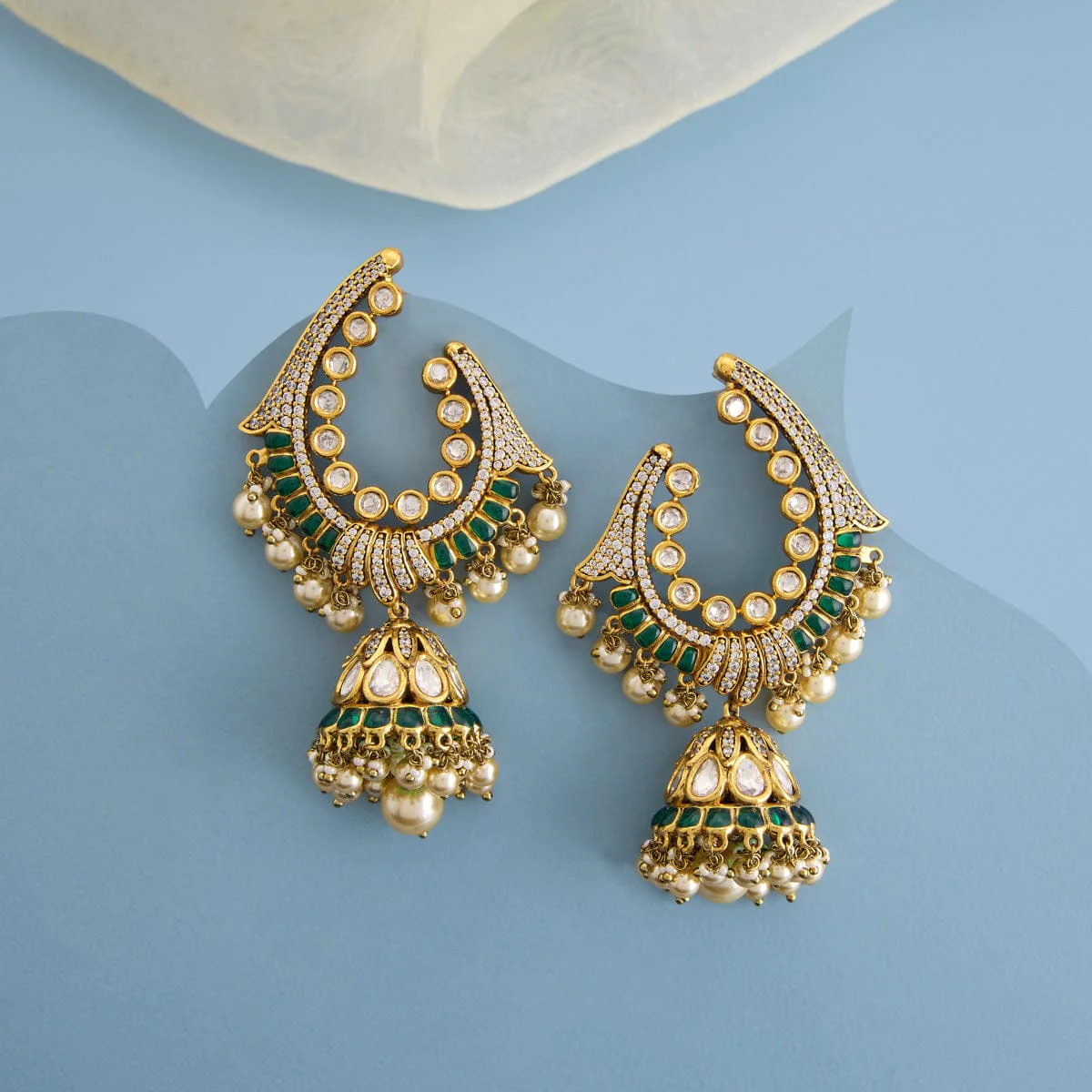 Kundan Earring 193198 - Image 5