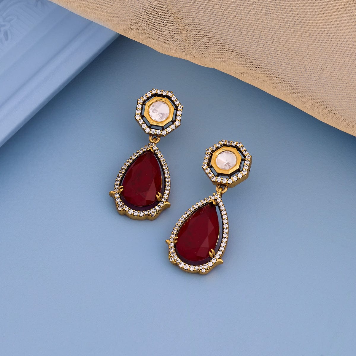 Kundan Earring 194015 - Image 2