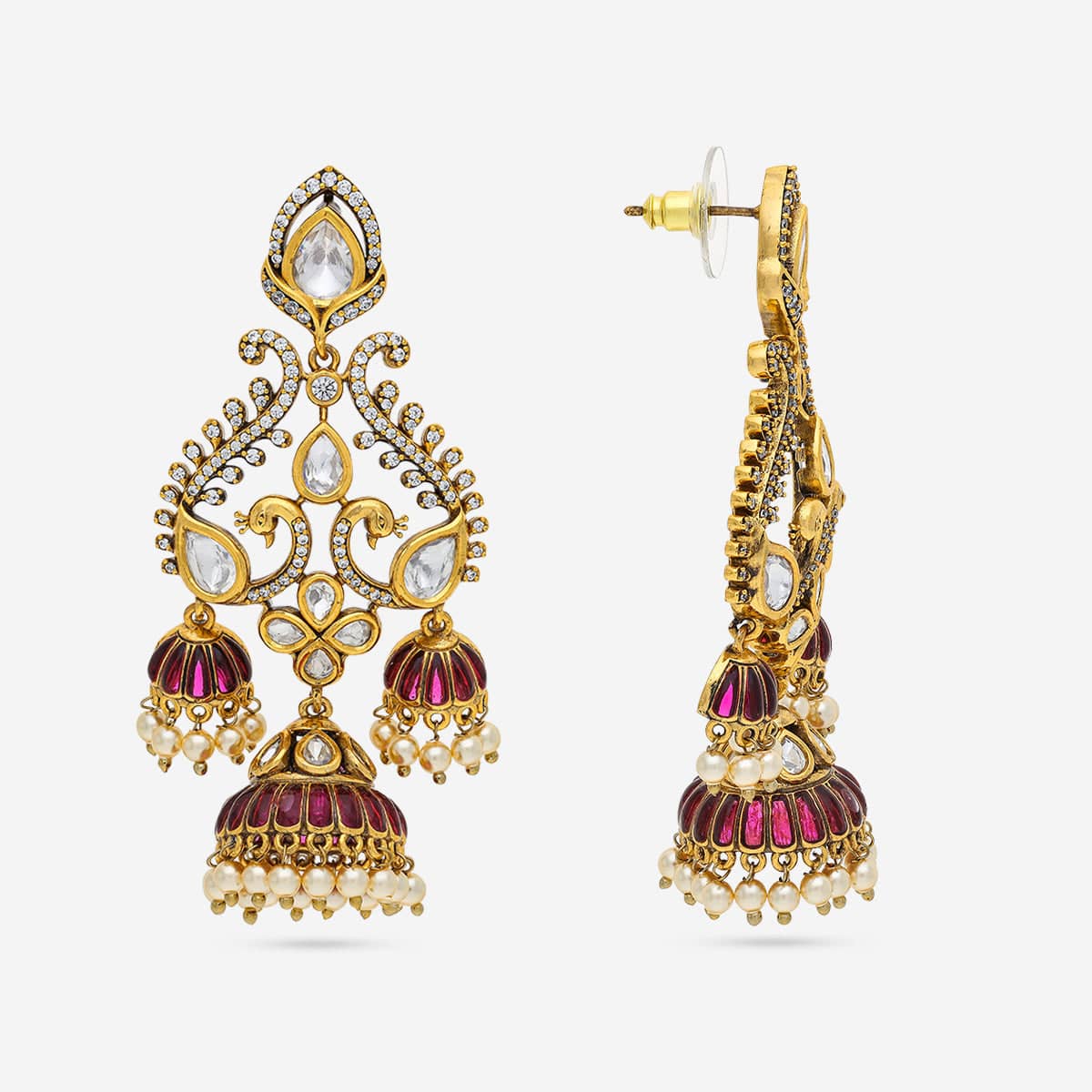 Kundan Earring 195192 - Image 3