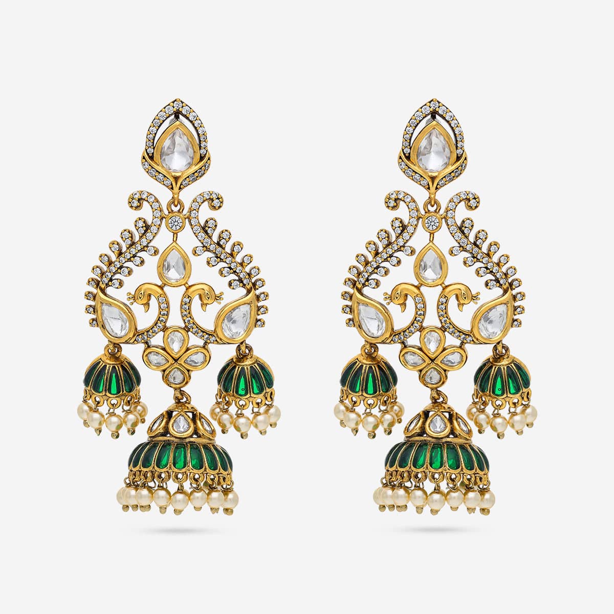 Kundan Earring 195192 - Image 4