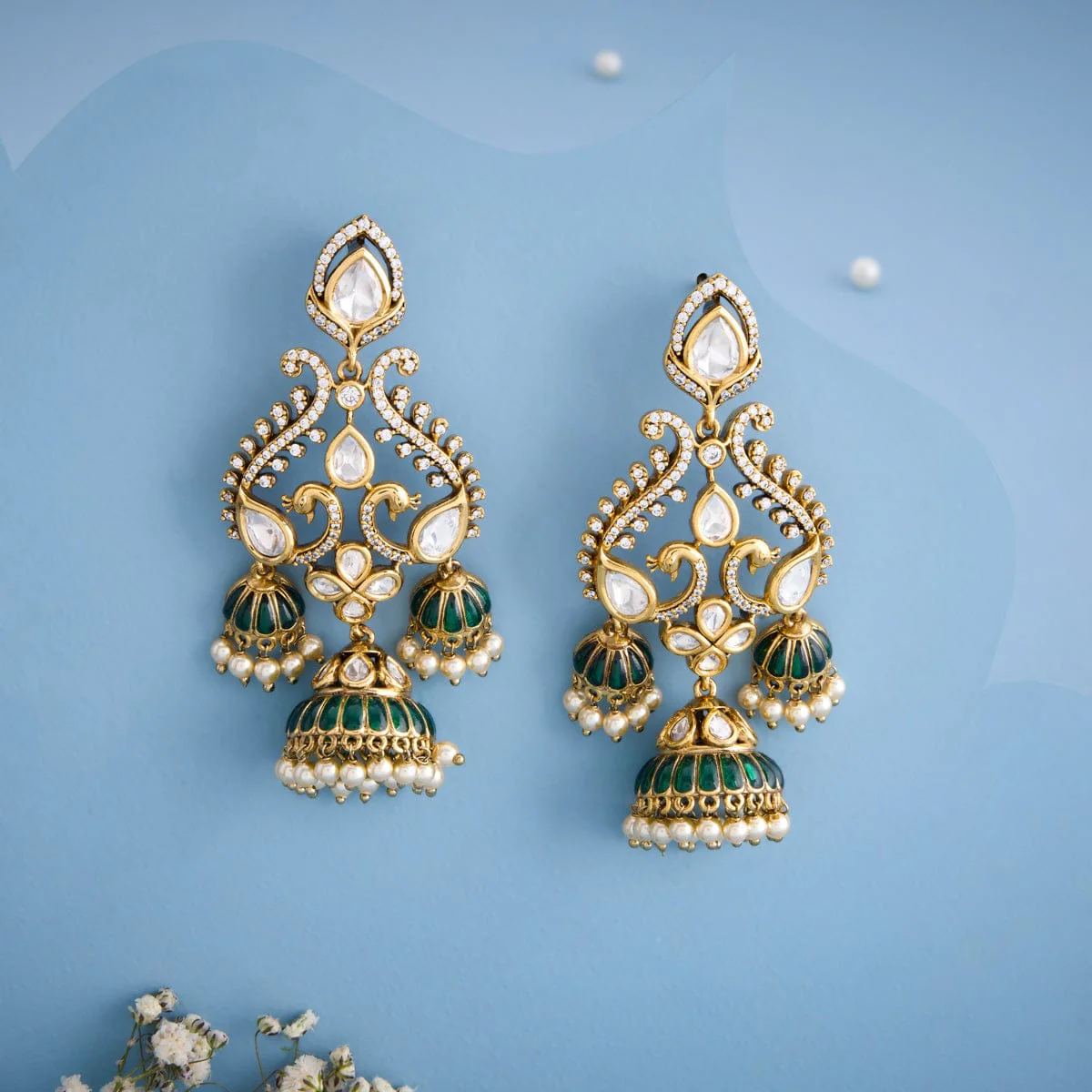 Kundan Earring 195192 - Image 5