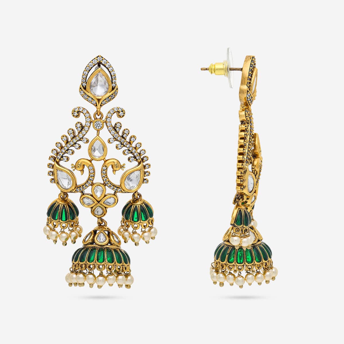 Kundan Earring 195192 - Image 7