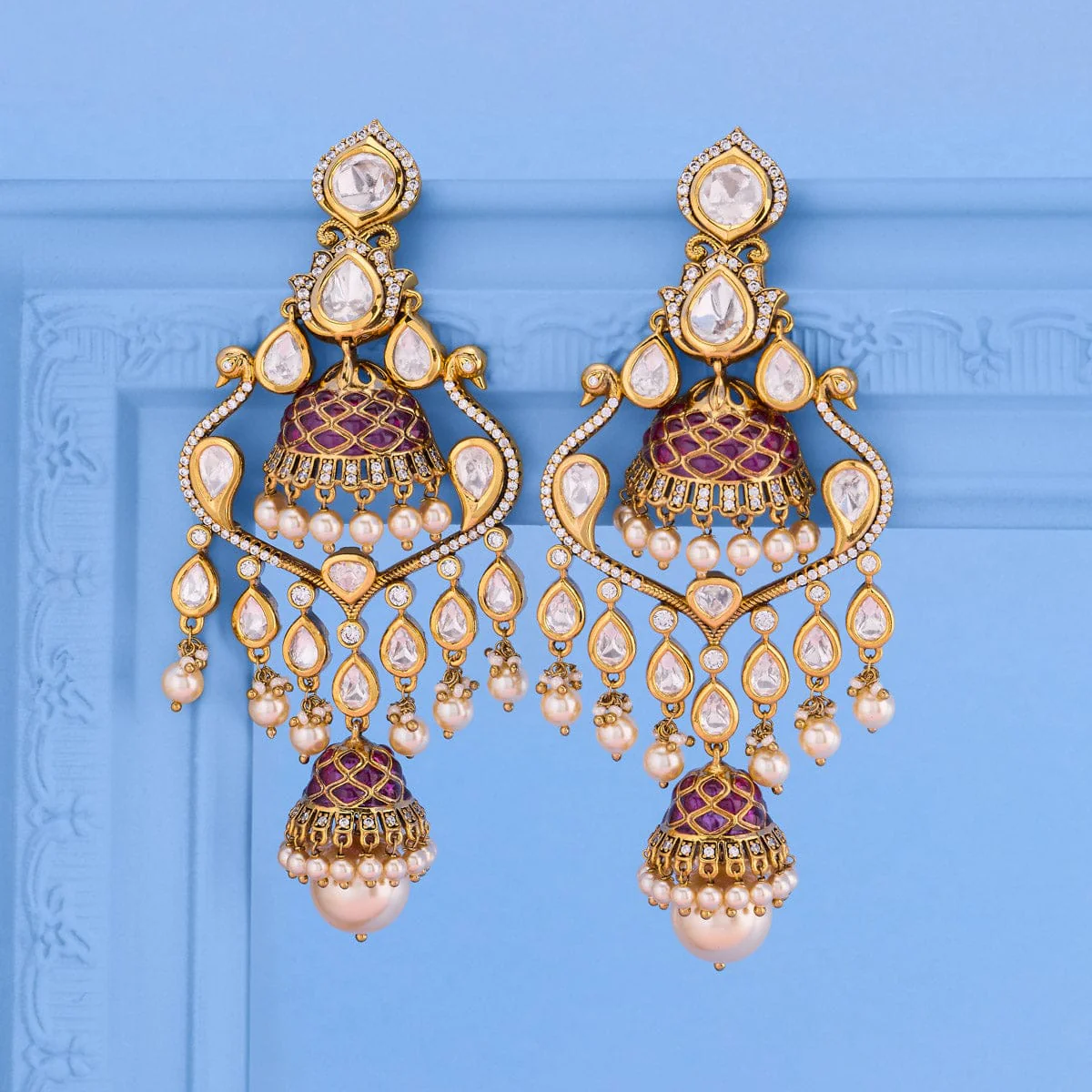Kundan Earring 195193 - Image 2