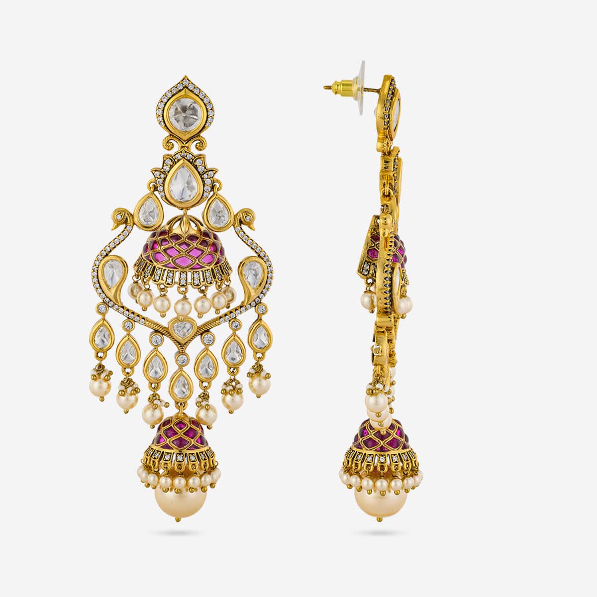 Kundan Earring 195193 - Image 3
