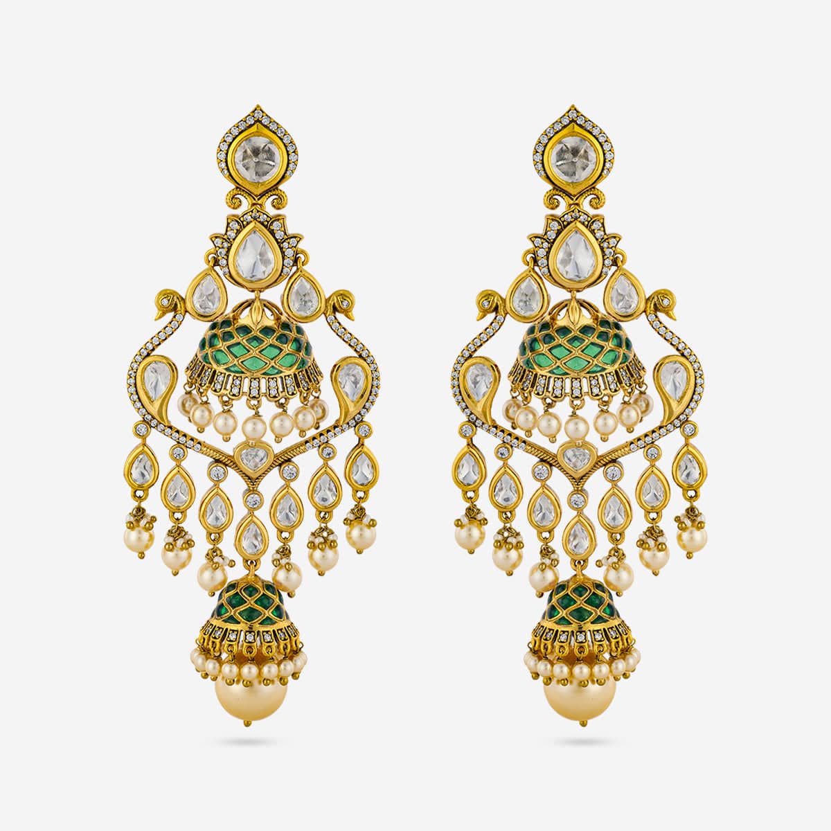 Kundan Earring 195193 - Image 4