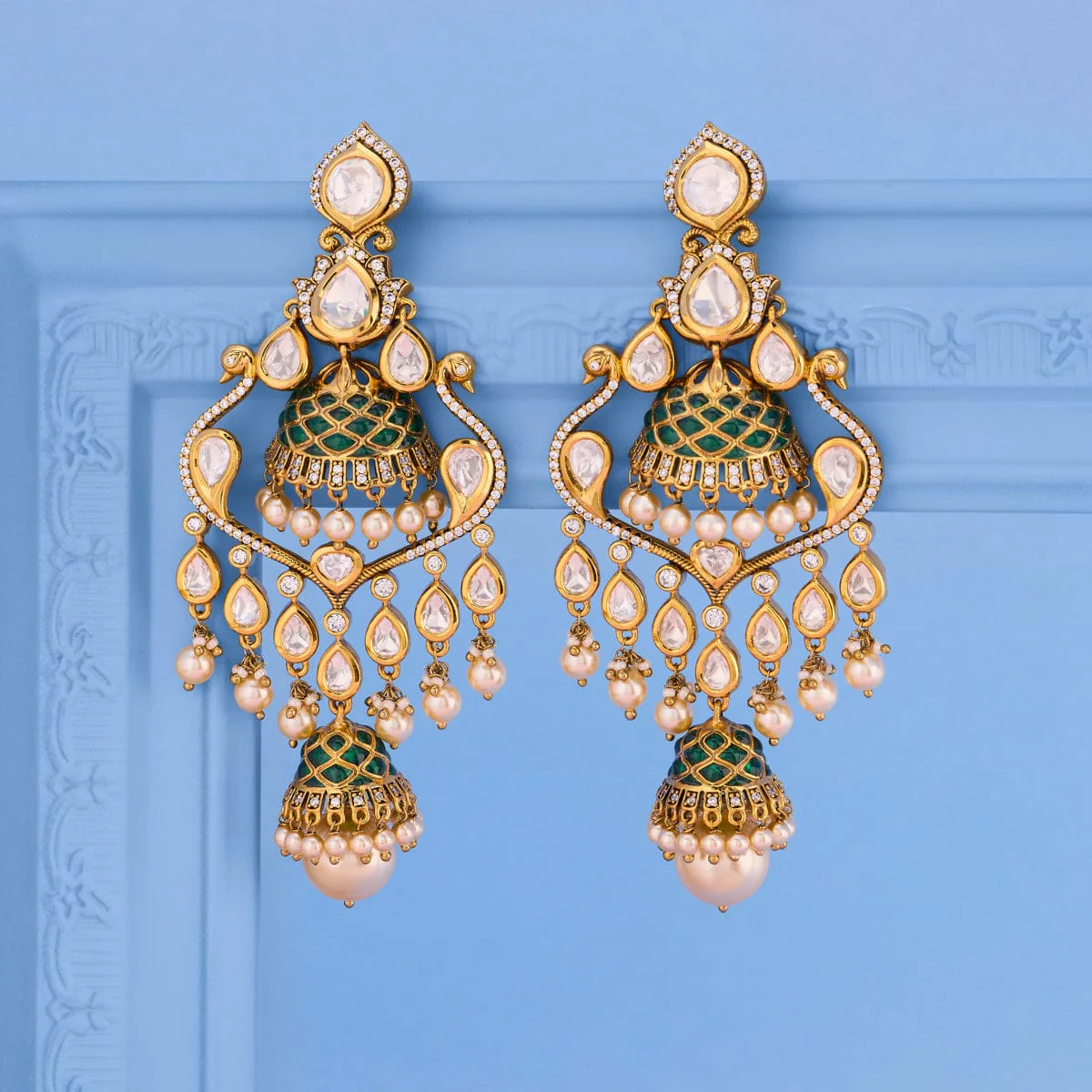 Kundan Earring 195193 - Image 5