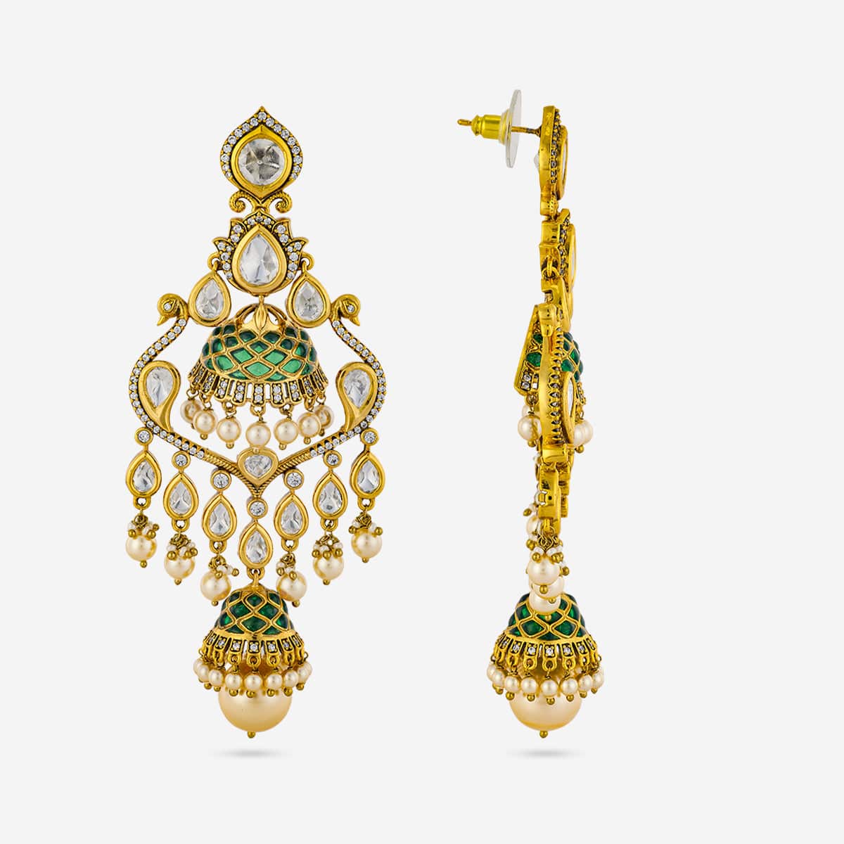 Kundan Earring 195193 - Image 7
