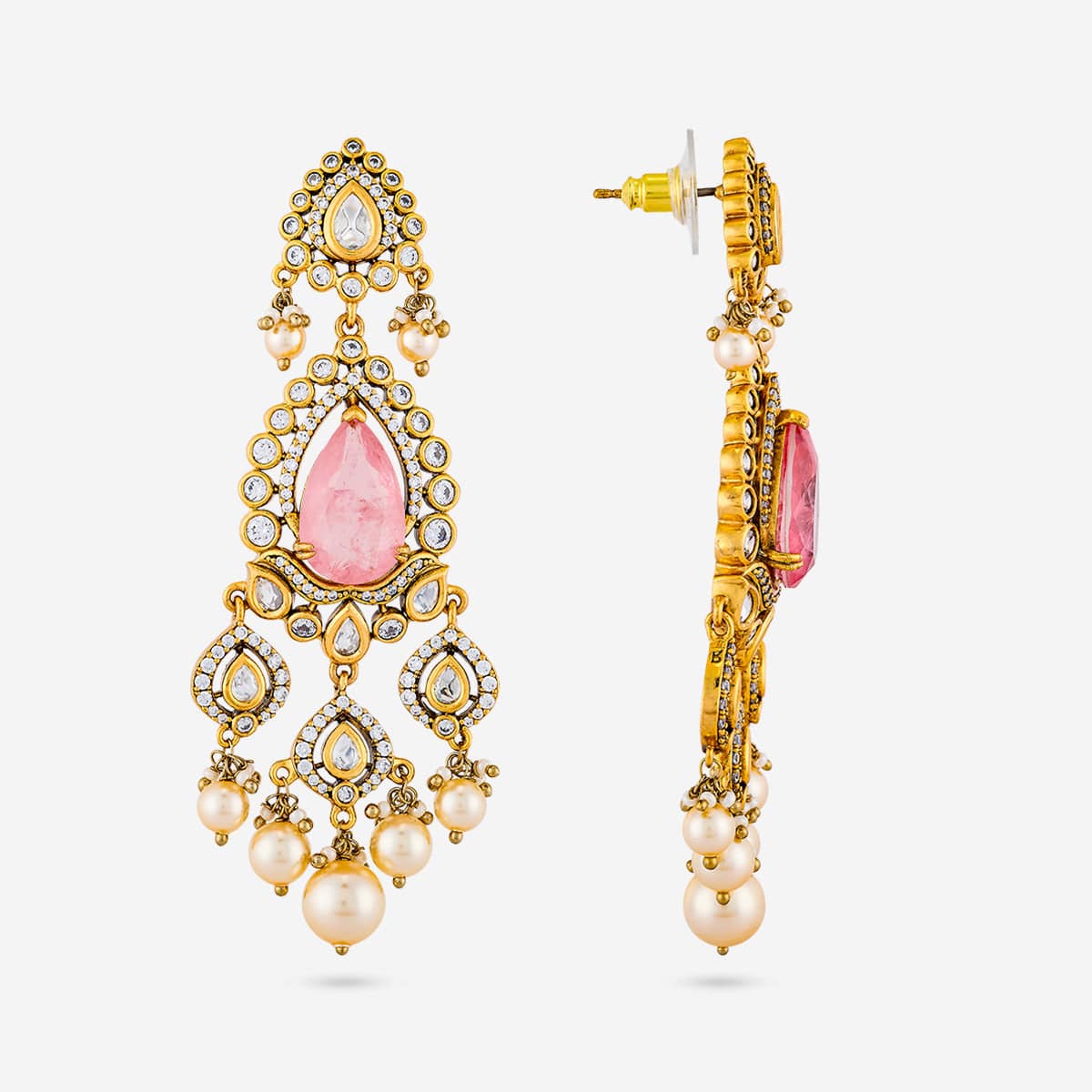 Kundan Earring 195196 - Image 6