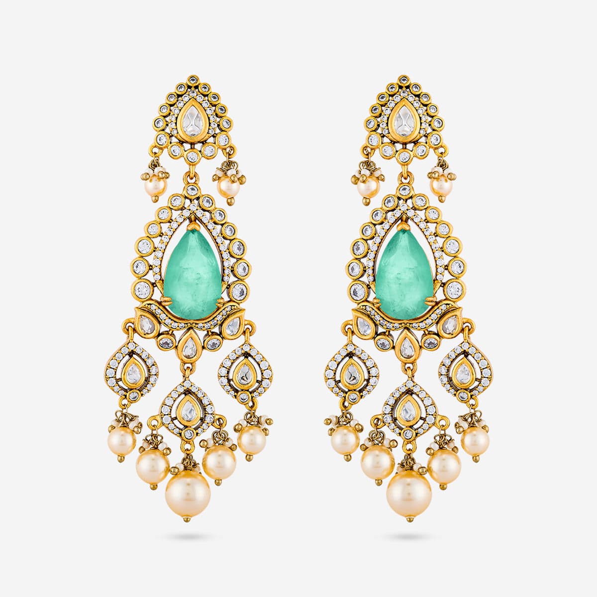 Kundan Earring 195196 - Image 7