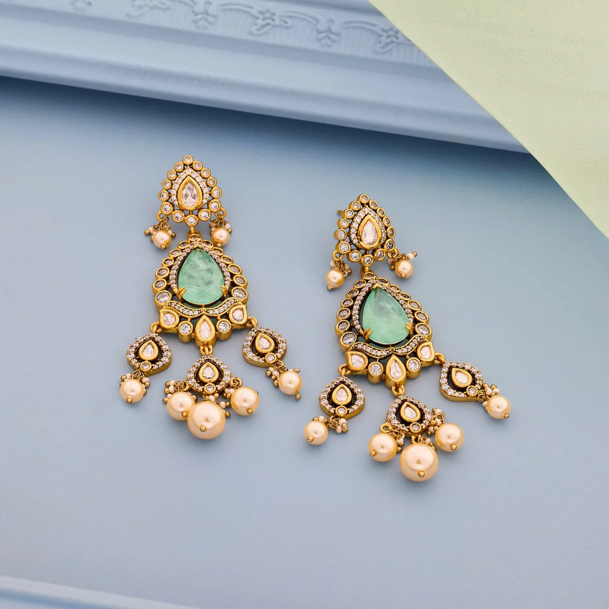 Kundan Earring 195196 - Image 8