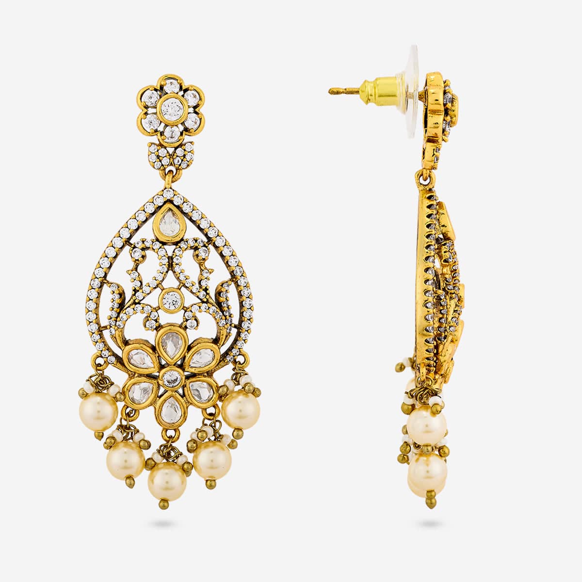 Kundan Earring 195197 - Image 4