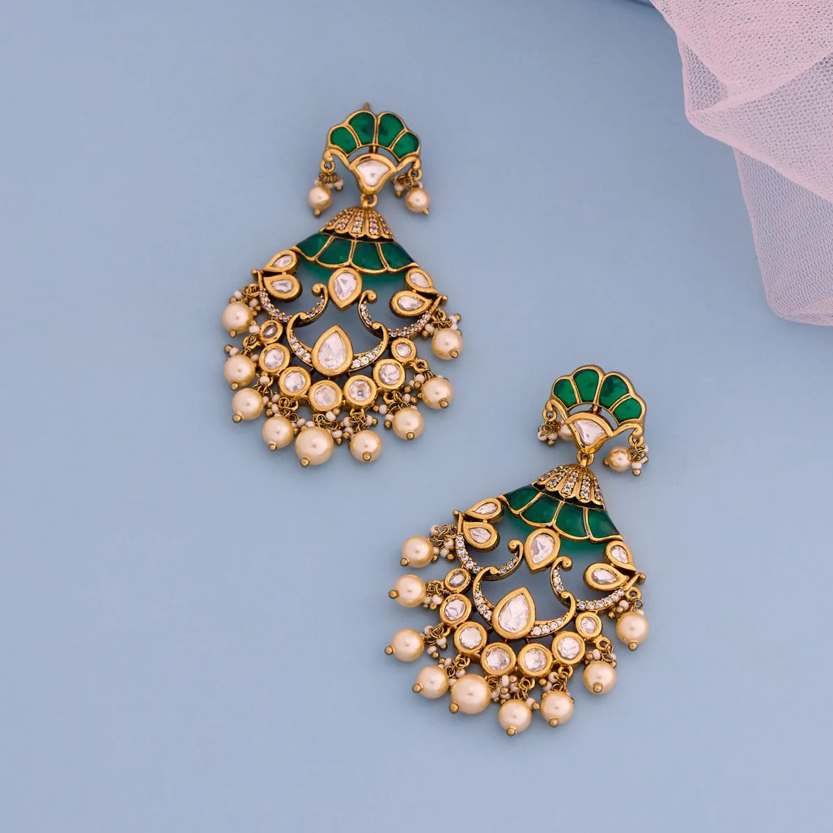 Kundan Earring 195198 - Image 5