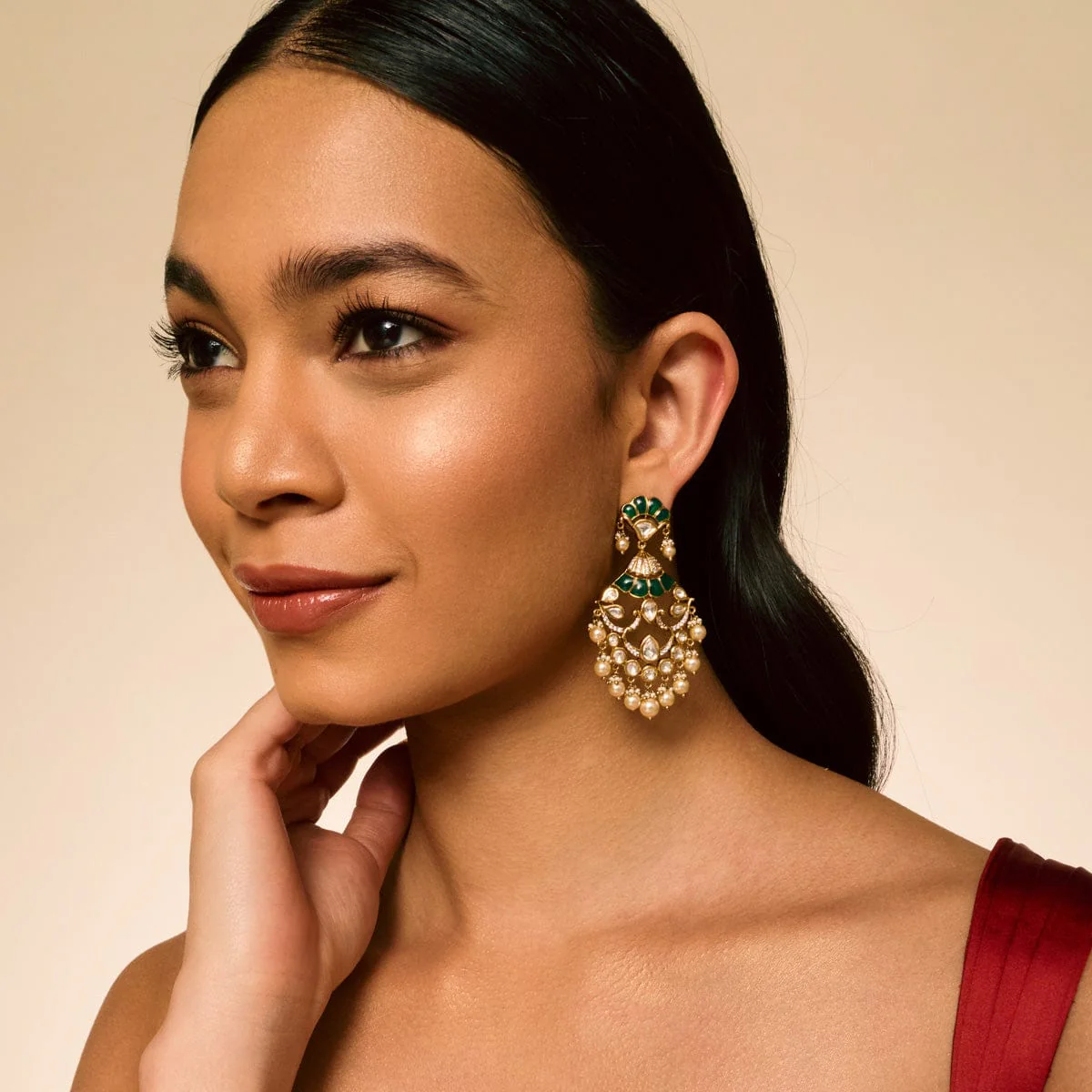 Kundan Earring 195198 - Image 6