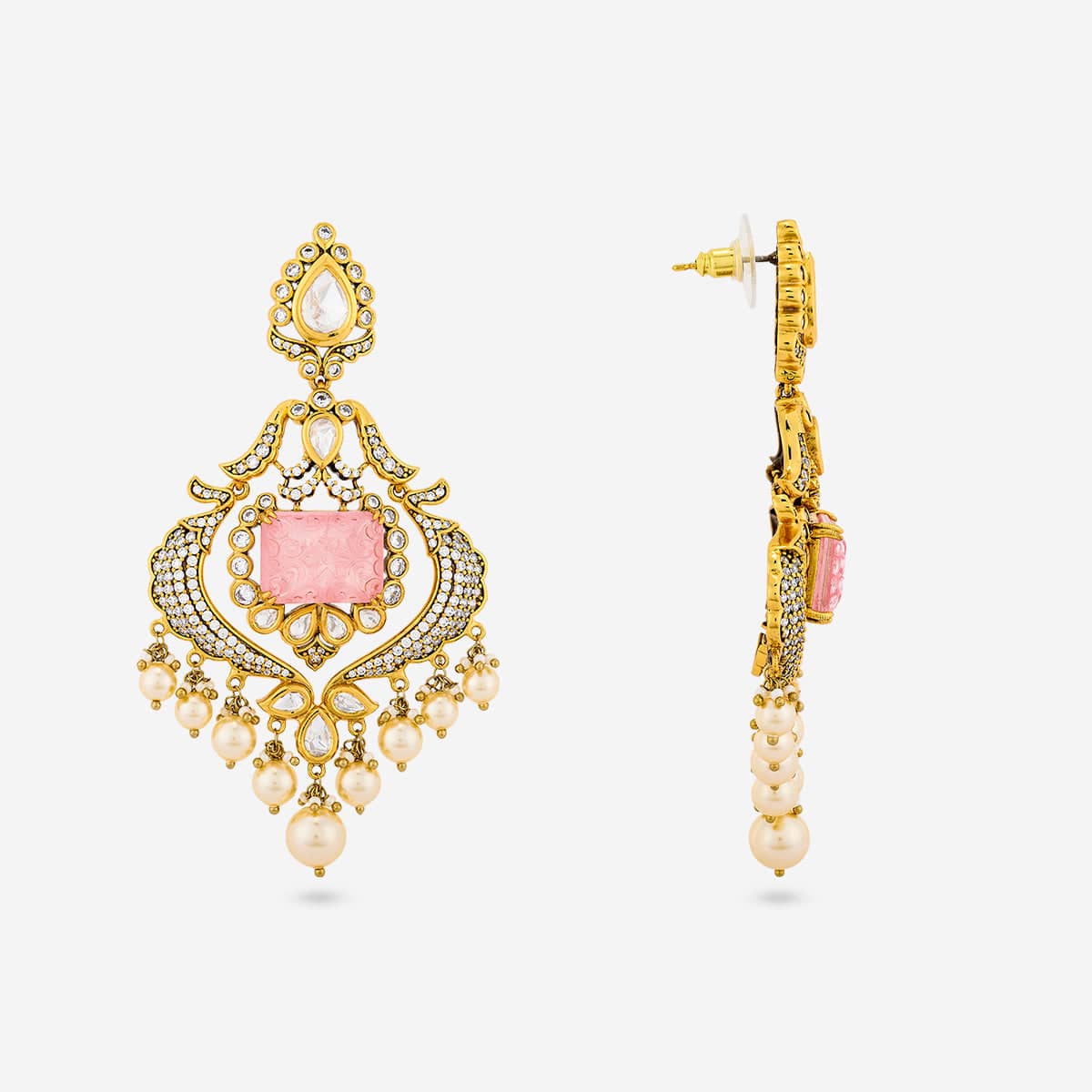 Kundan Earring 195199 - Image 3