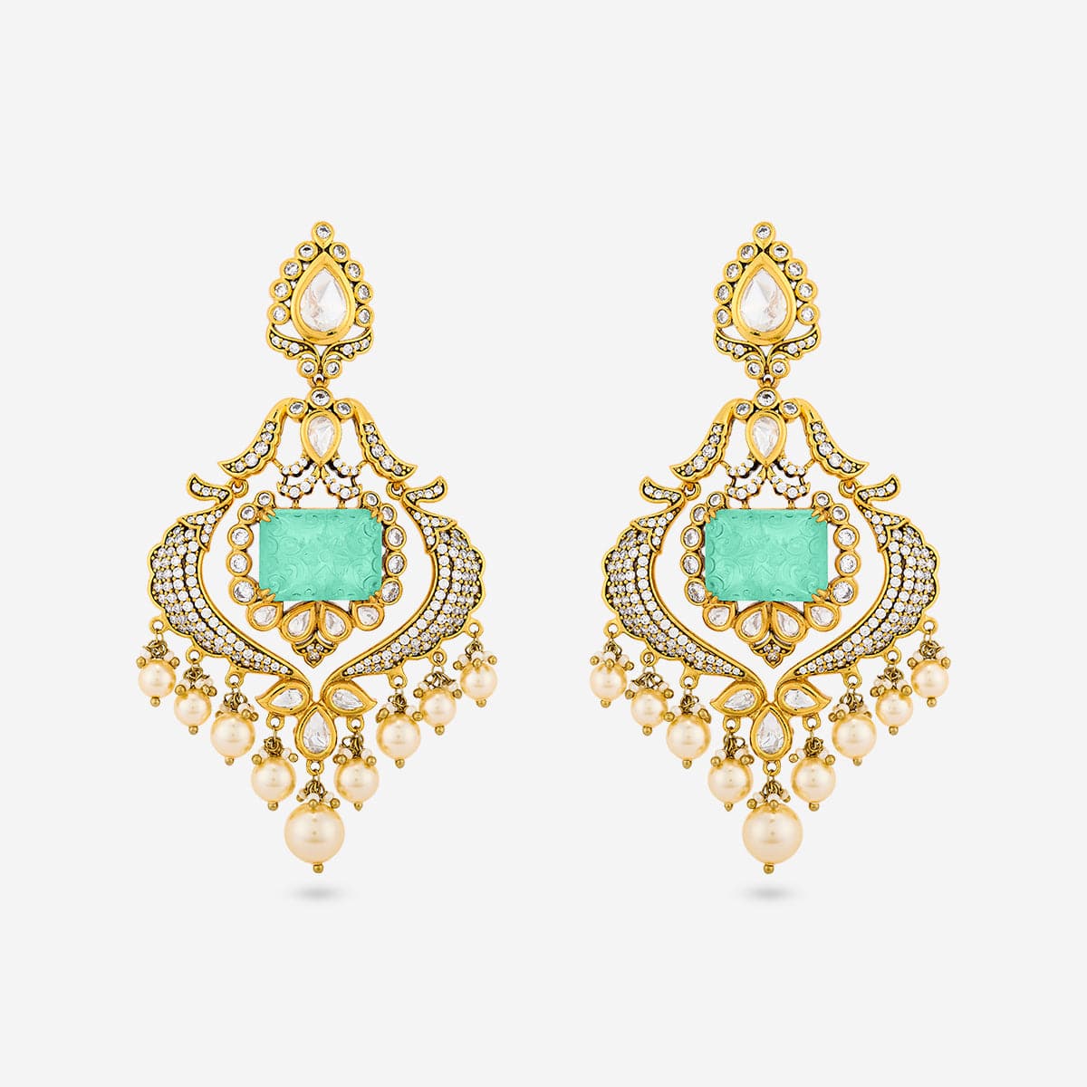 Kundan Earring 195199 - Image 4