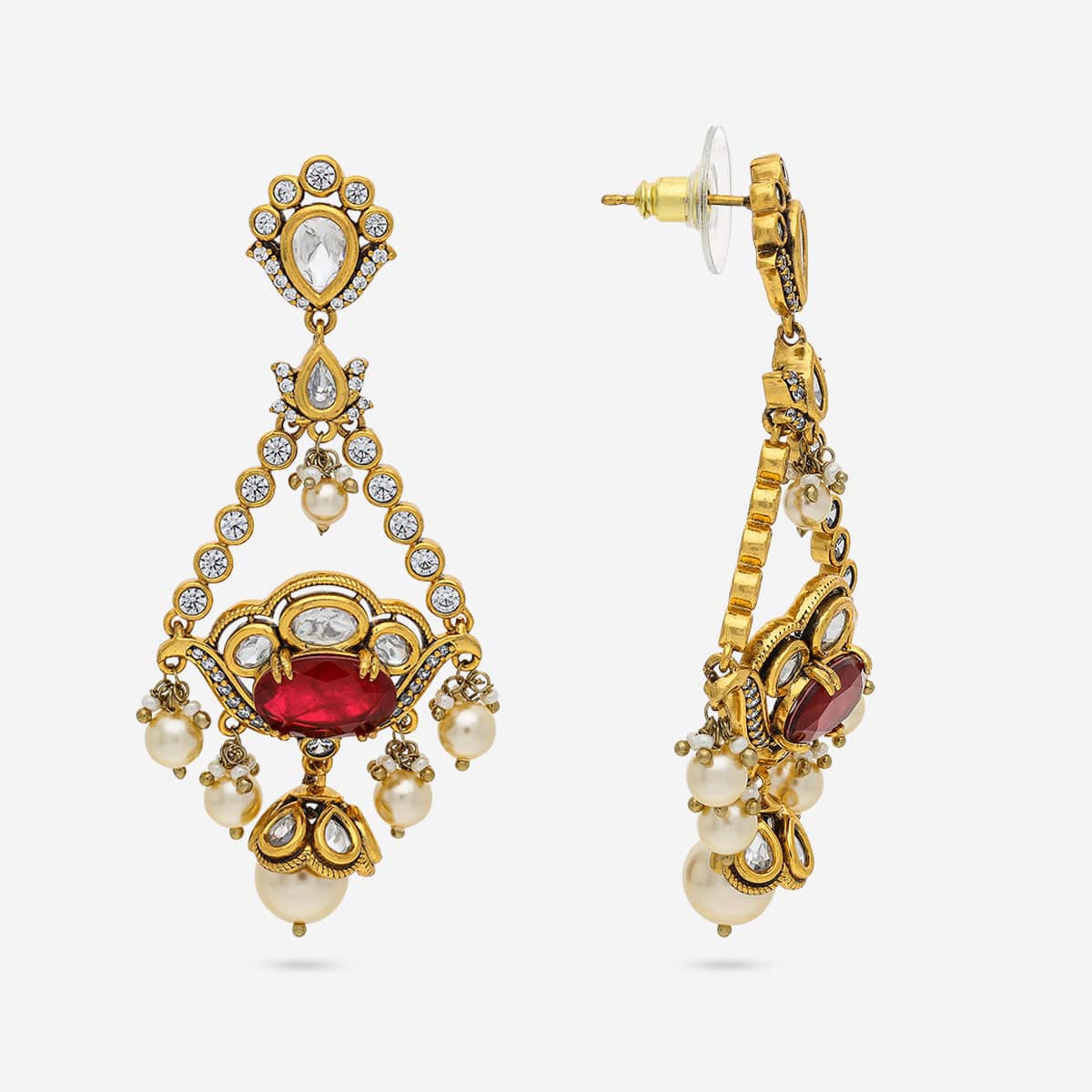 Kundan Earring 195200 - Image 3