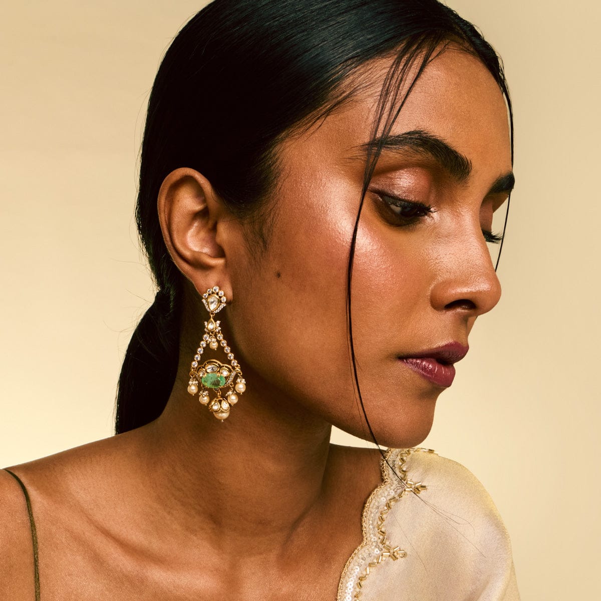 Kundan Earring 195200 - Image 9
