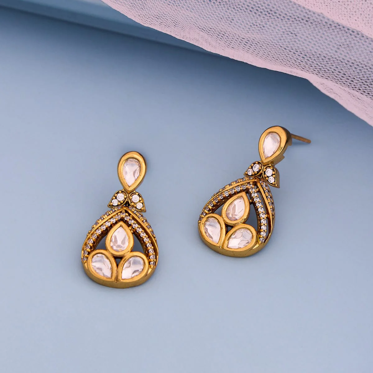 Kundan Earring 195202 - Image 2