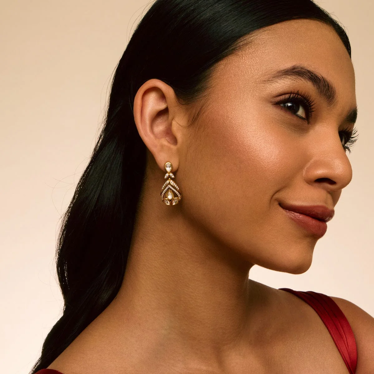 Kundan Earring 195202 - Image 3