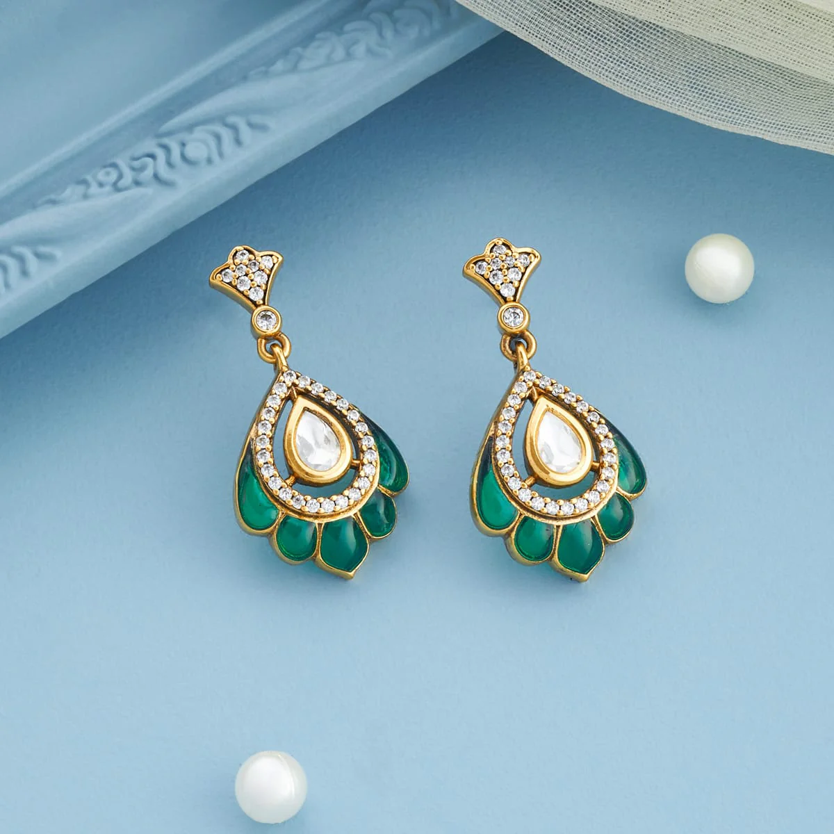 Kundan Earring 196768 - Image 5