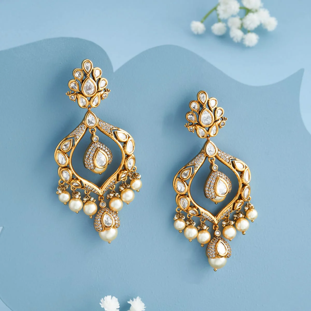 Kundan Earring 196770 - Image 2