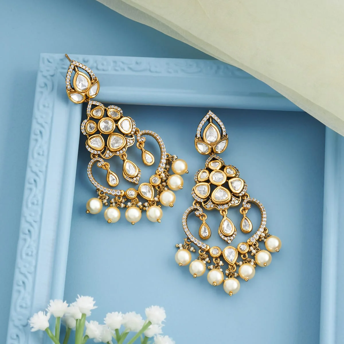 Kundan Earring 196771 - Image 2