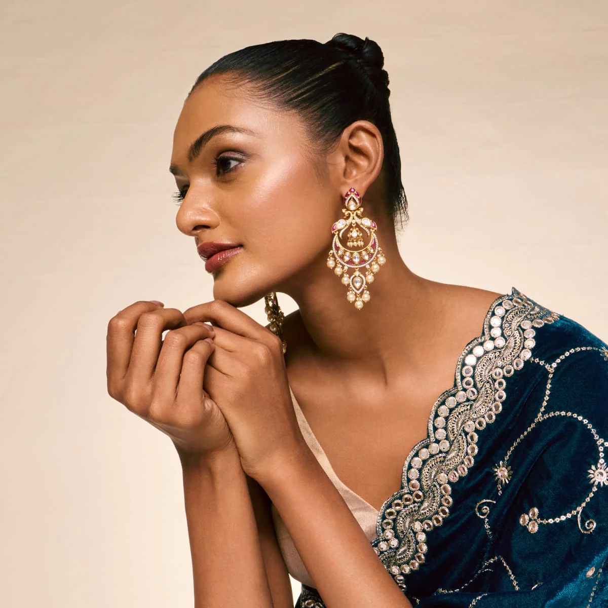 Kundan Earring 196772 - Image 3