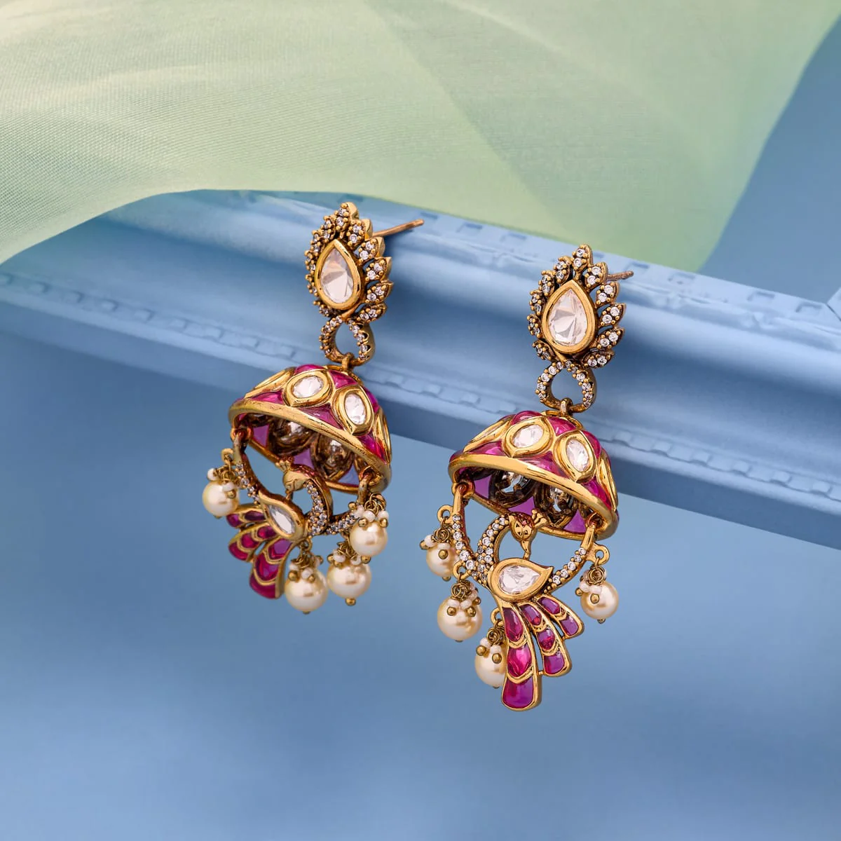 Kundan Earring 196778 - Image 2