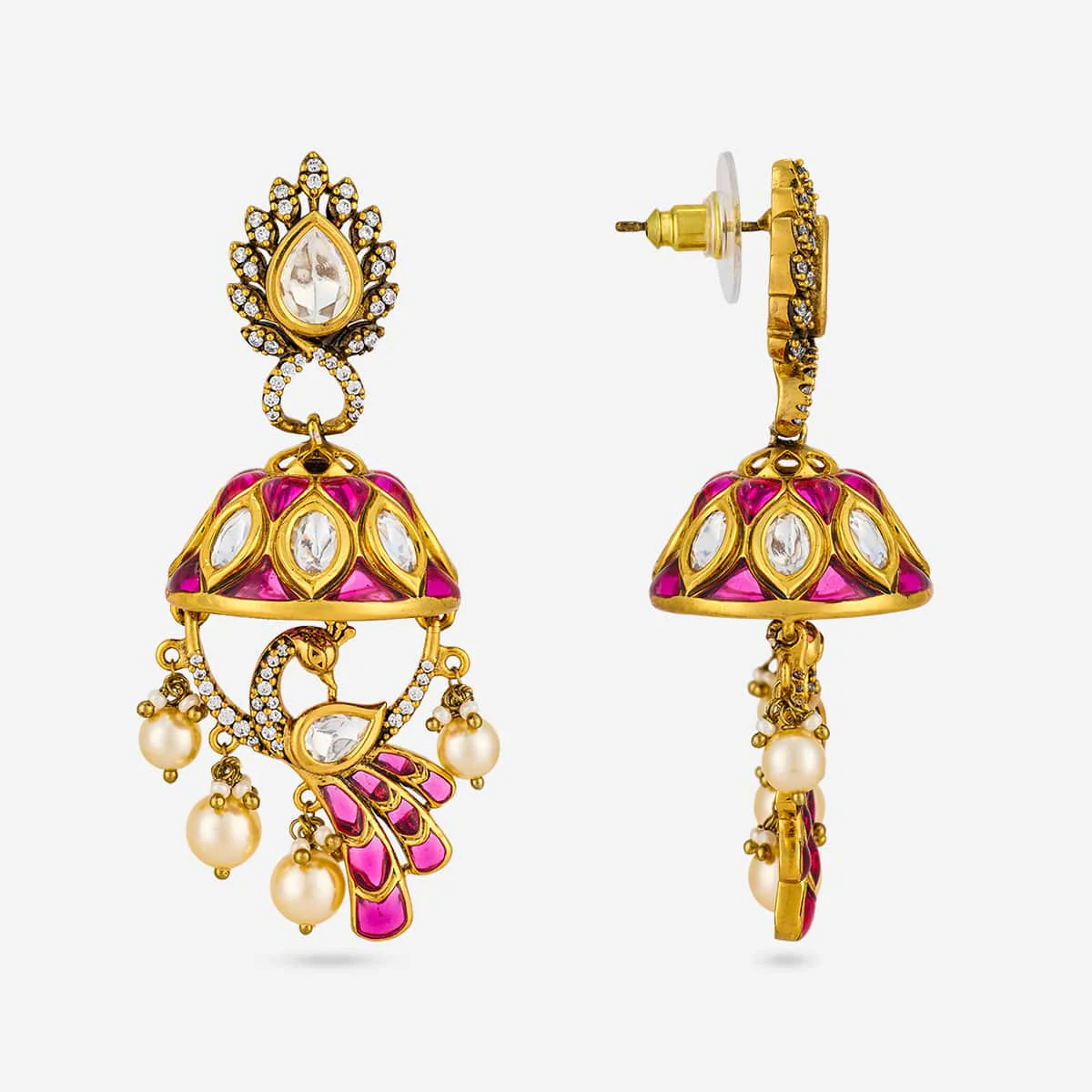 Kundan Earring 196778 - Image 4