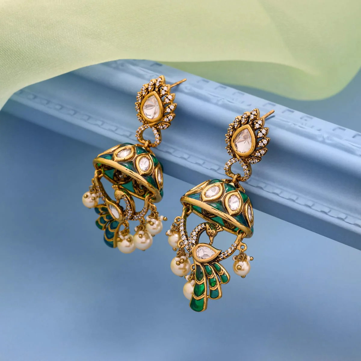 Kundan Earring 196778 - Image 6
