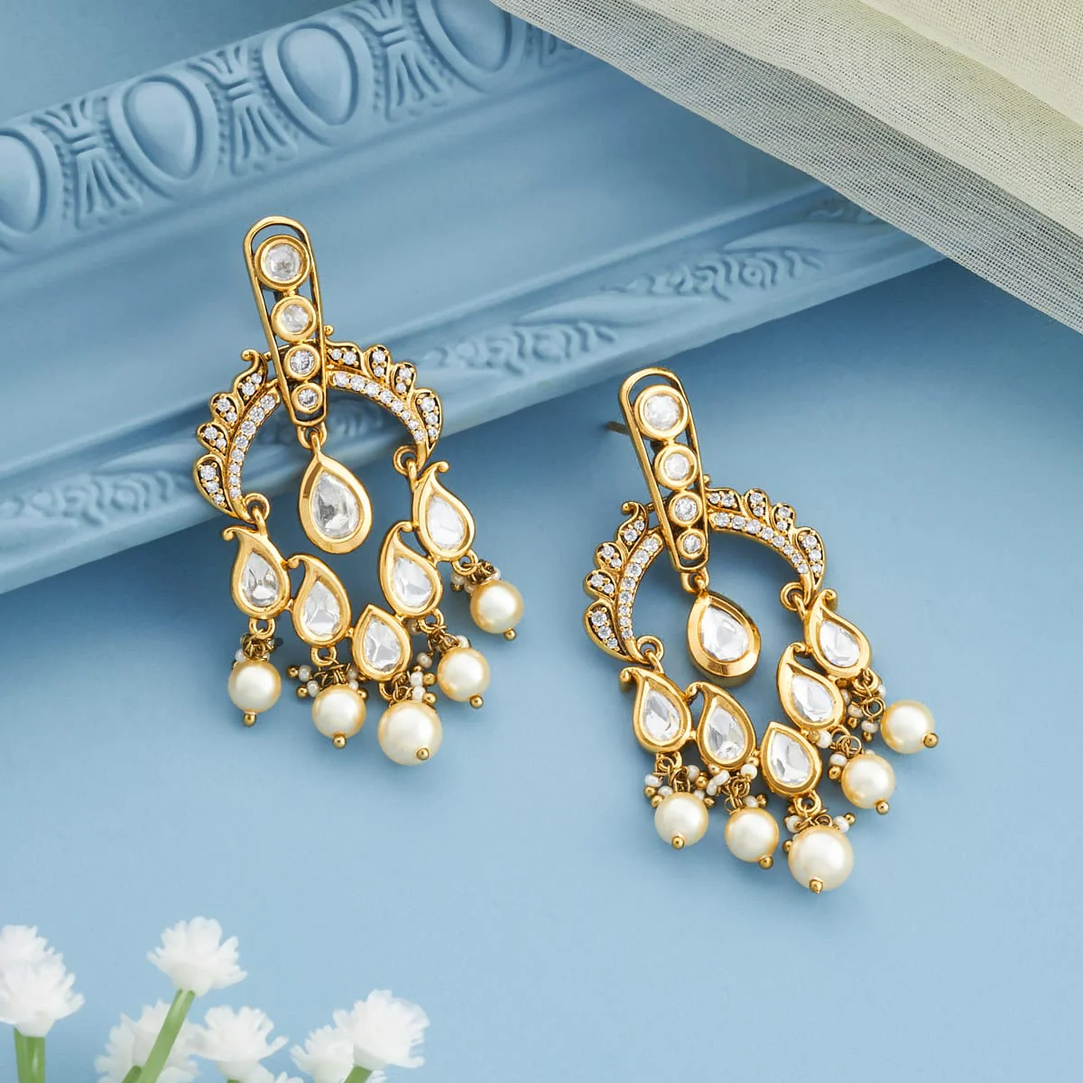 Kundan Earring 196873 - Image 2