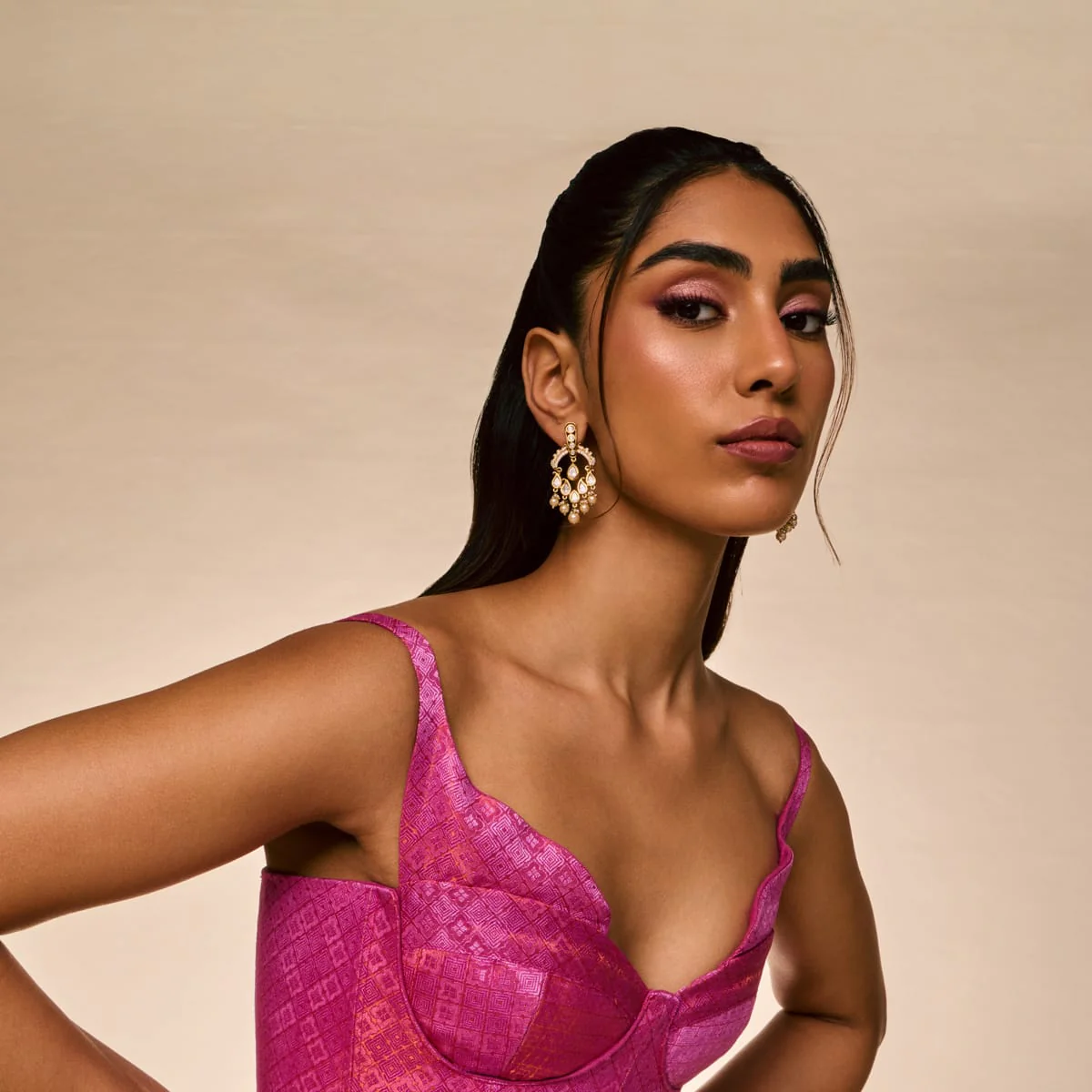 Kundan Earring 196873 - Image 3
