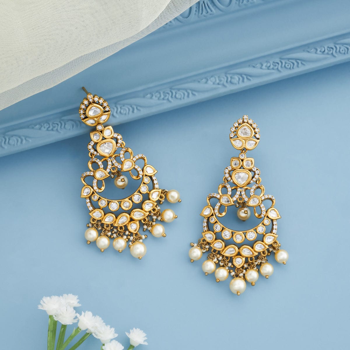 Kundan Earring 196876 - Image 2