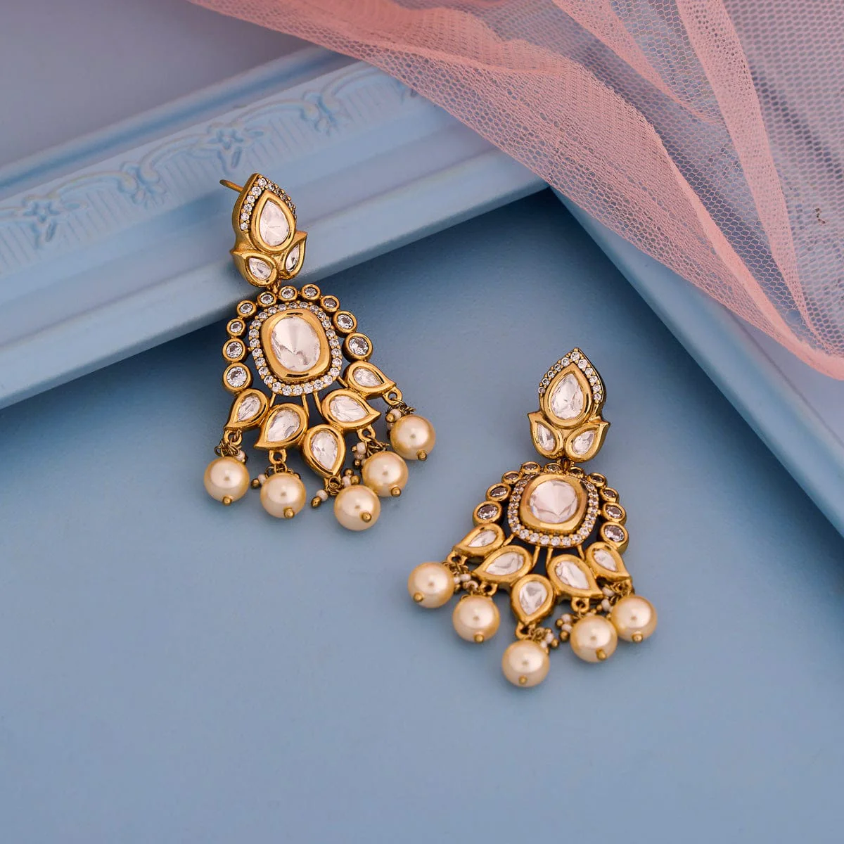 Kundan Earring 196877 - Image 2