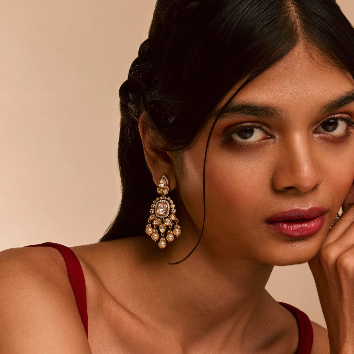 Kundan Earring 196877 - Image 3