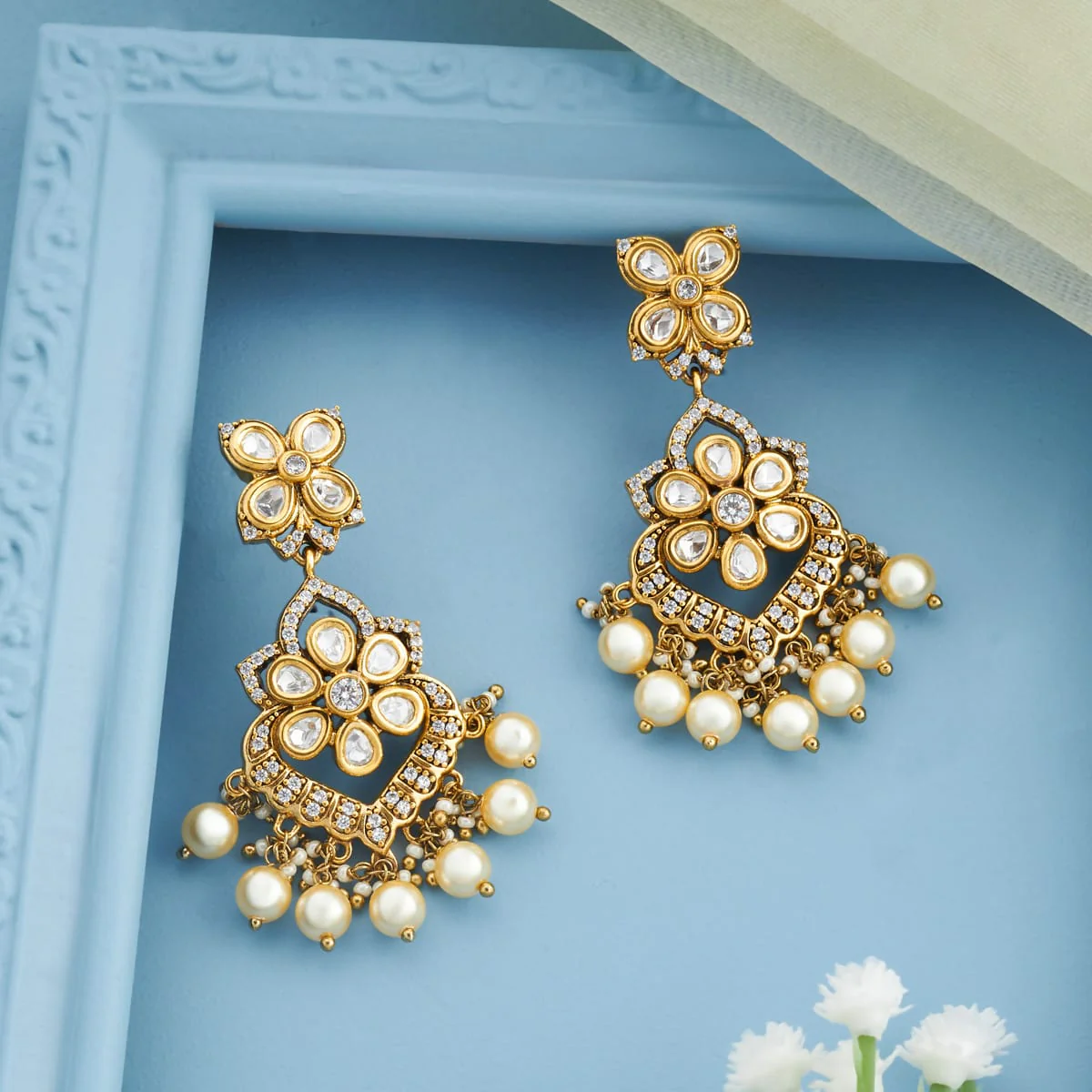 Kundan Earring 196878 - Image 2