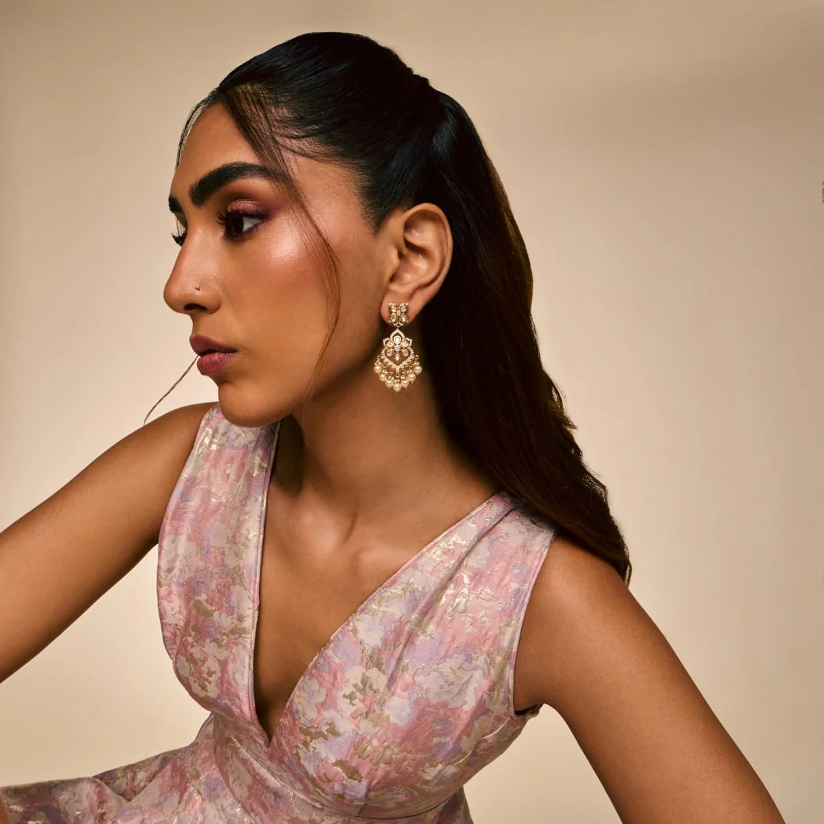 Kundan Earring 196878 - Image 3