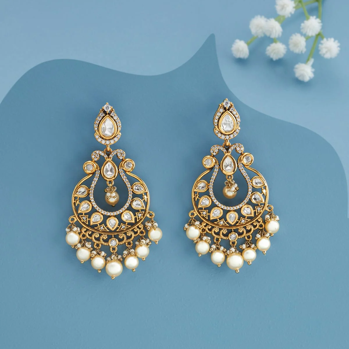 Kundan Earring 196879 - Image 2