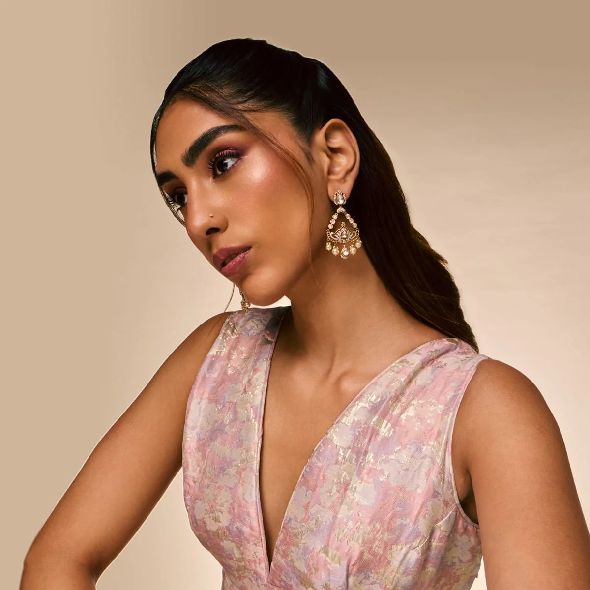 Kundan Earring 196880 - Image 3