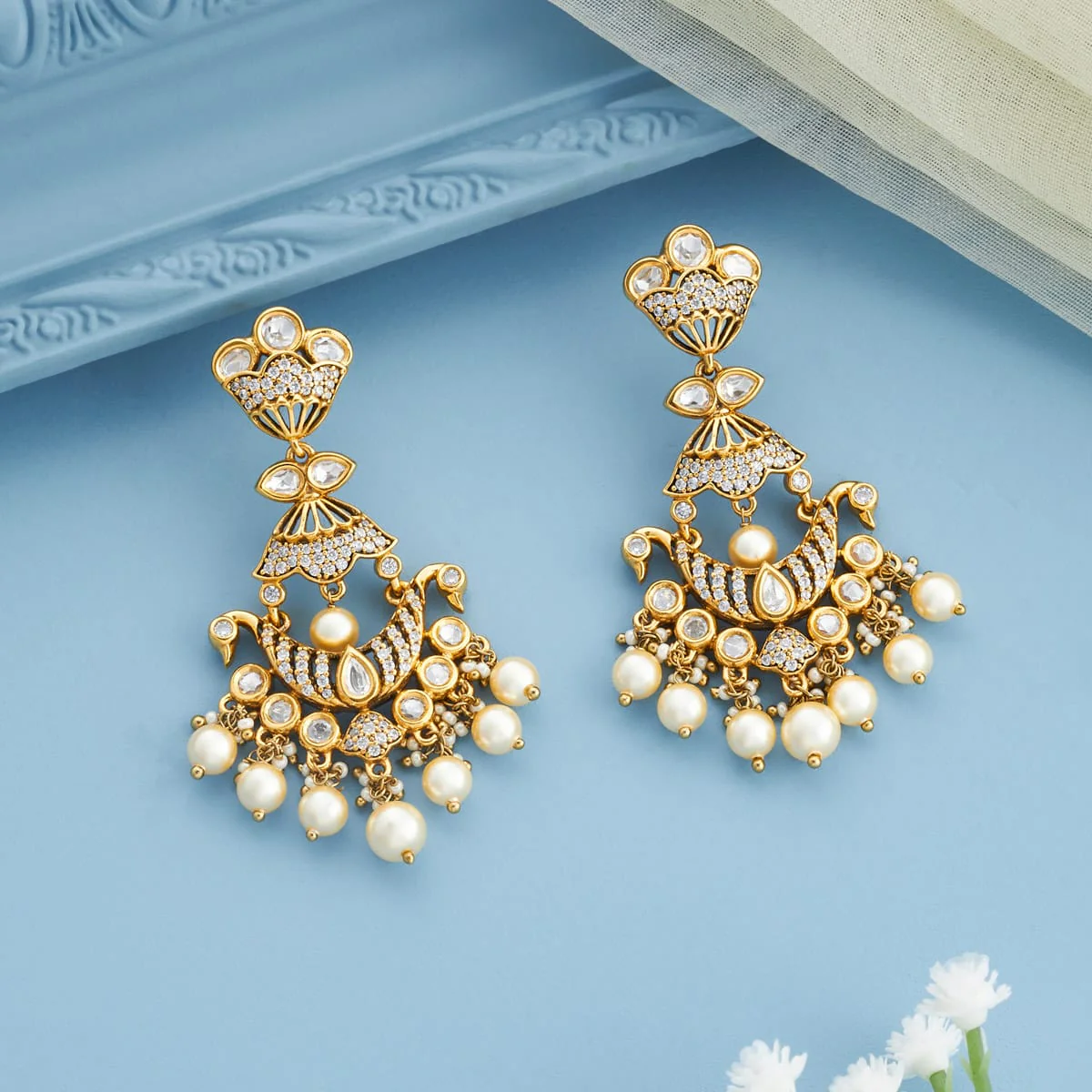 Kundan Earring 196881 - Image 2