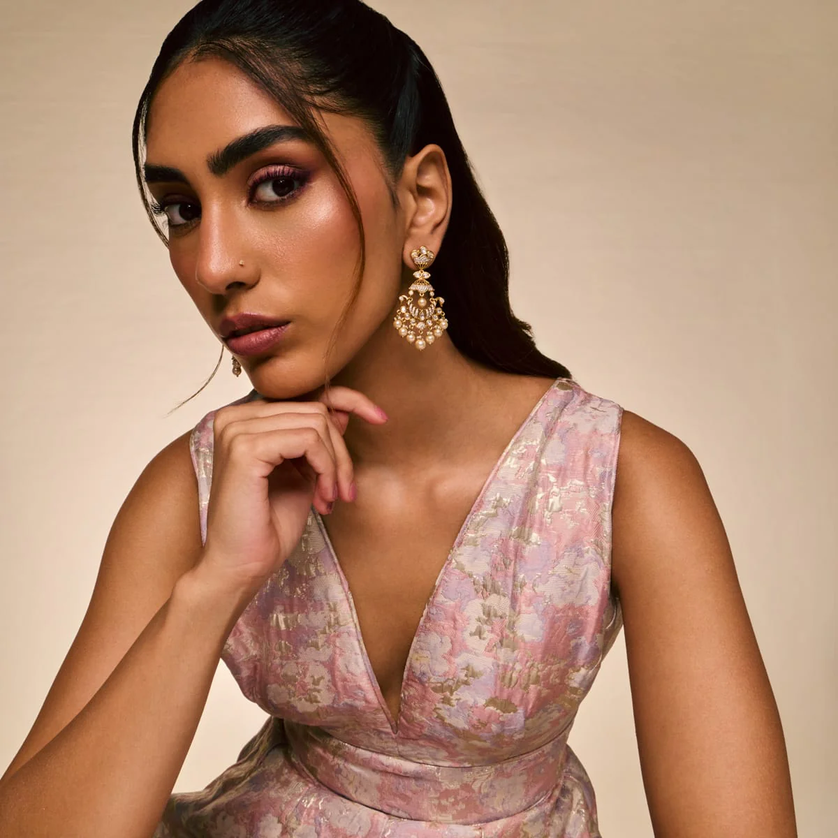 Kundan Earring 196881 - Image 3