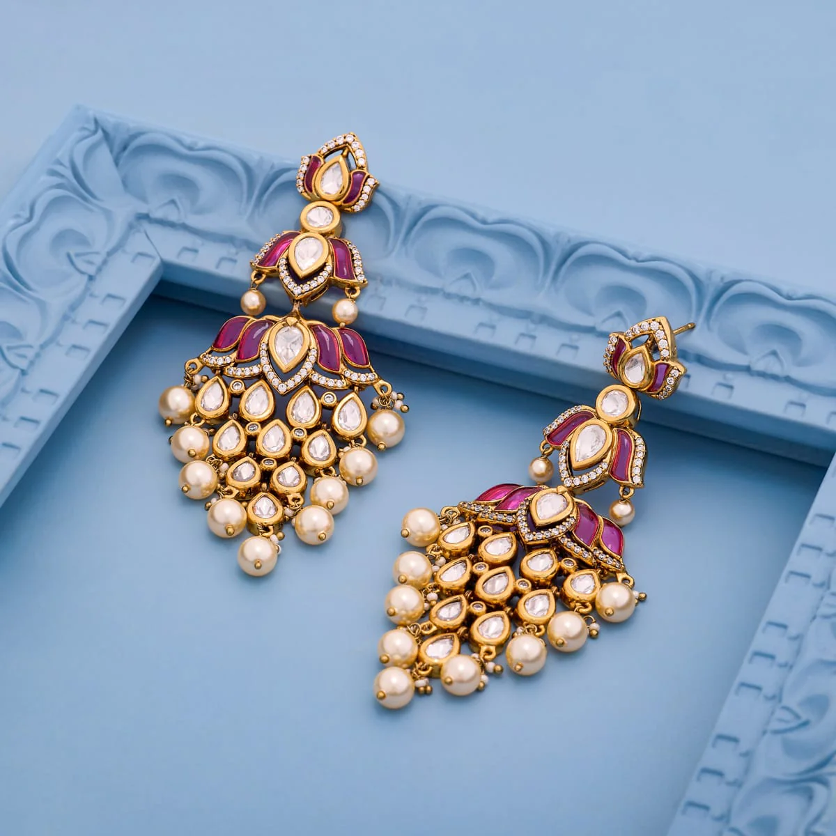 Kundan Earring 196885 - Image 2