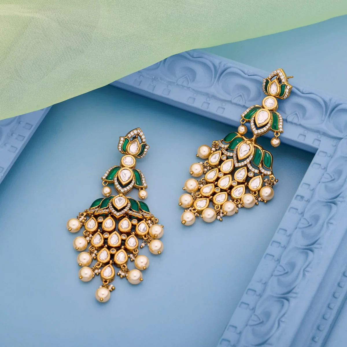 Kundan Earring 196885 - Image 6